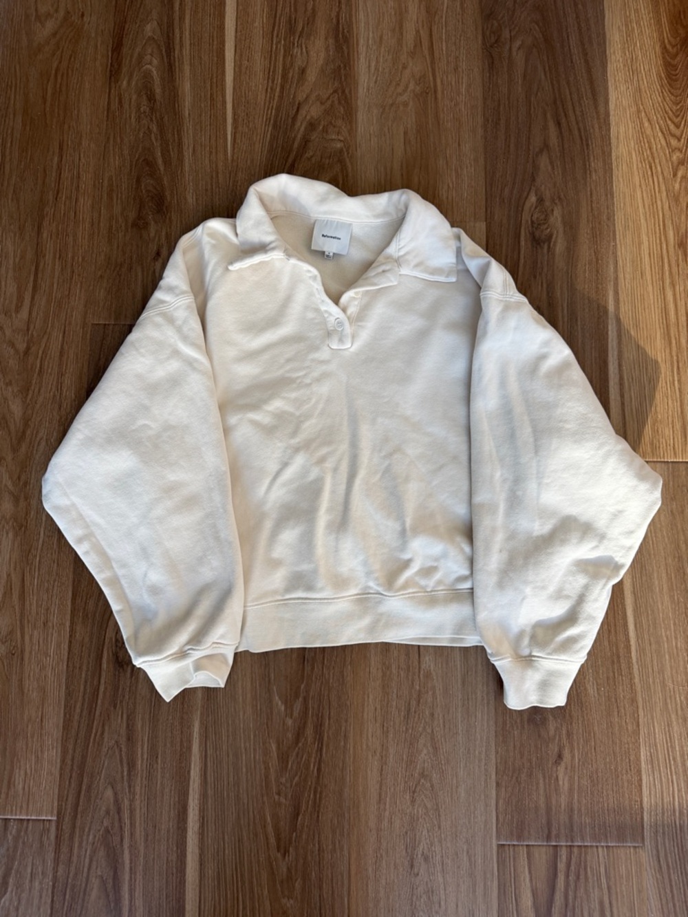 Reformation Nico Classic Polo Sweatshirt